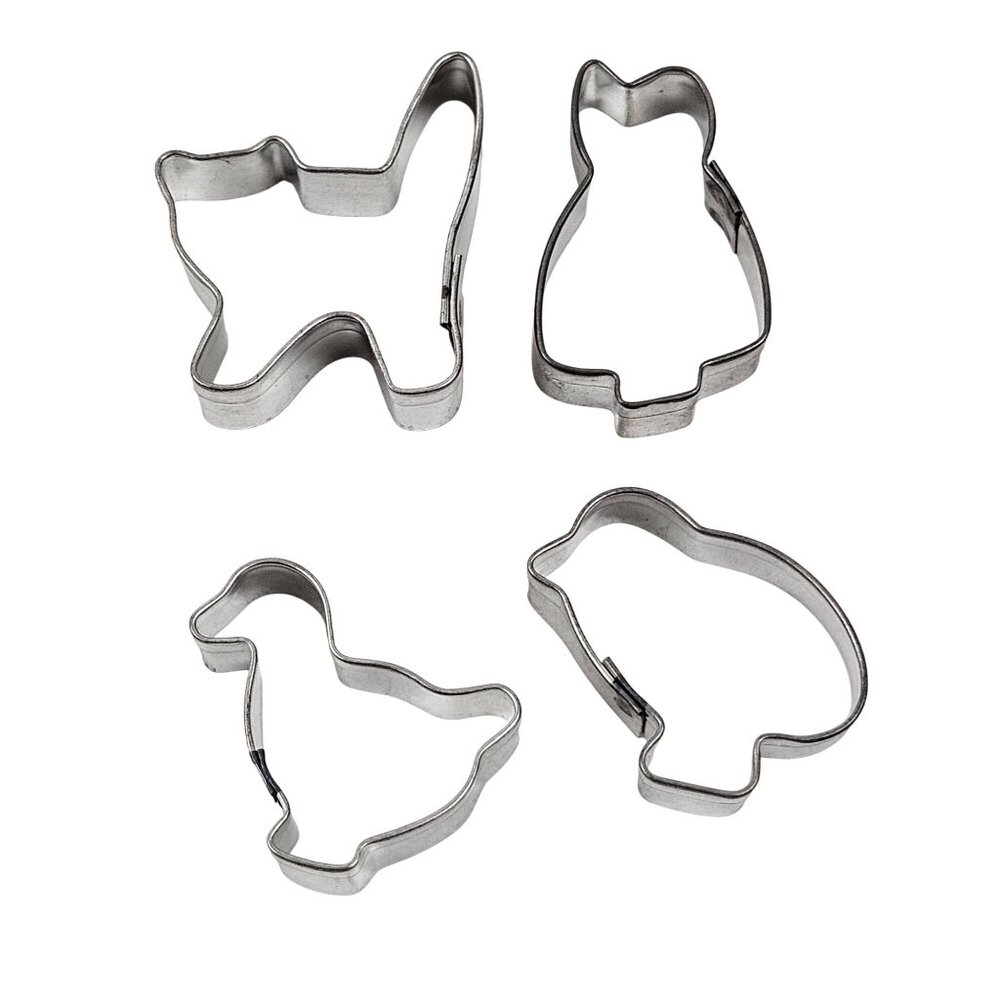 Vintage Mini Cookie Cutters Metal Heart Apple Horse Angel Gingerbread Man Woman - Picture 9 of 12